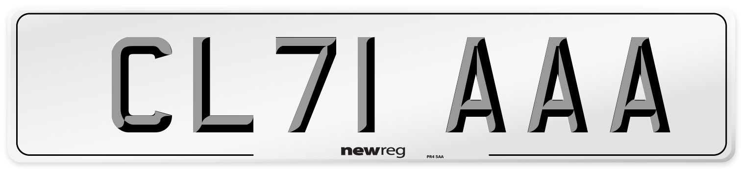 CL71 AAA Number Plate from New Reg
